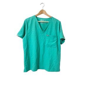 Figs Technical Collection‎ Catarina Short Sleeve V-Neck Scrub Top Size XL